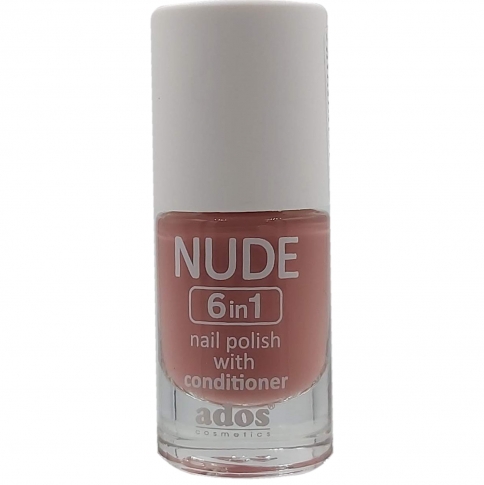 NUDE nail polish WITH CONDITIONER 6 in 1  nd08 8ml