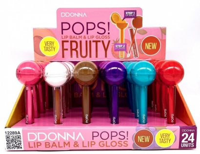 POPS! Lip balm & Lip gloss FRUITY 3gr+5gr